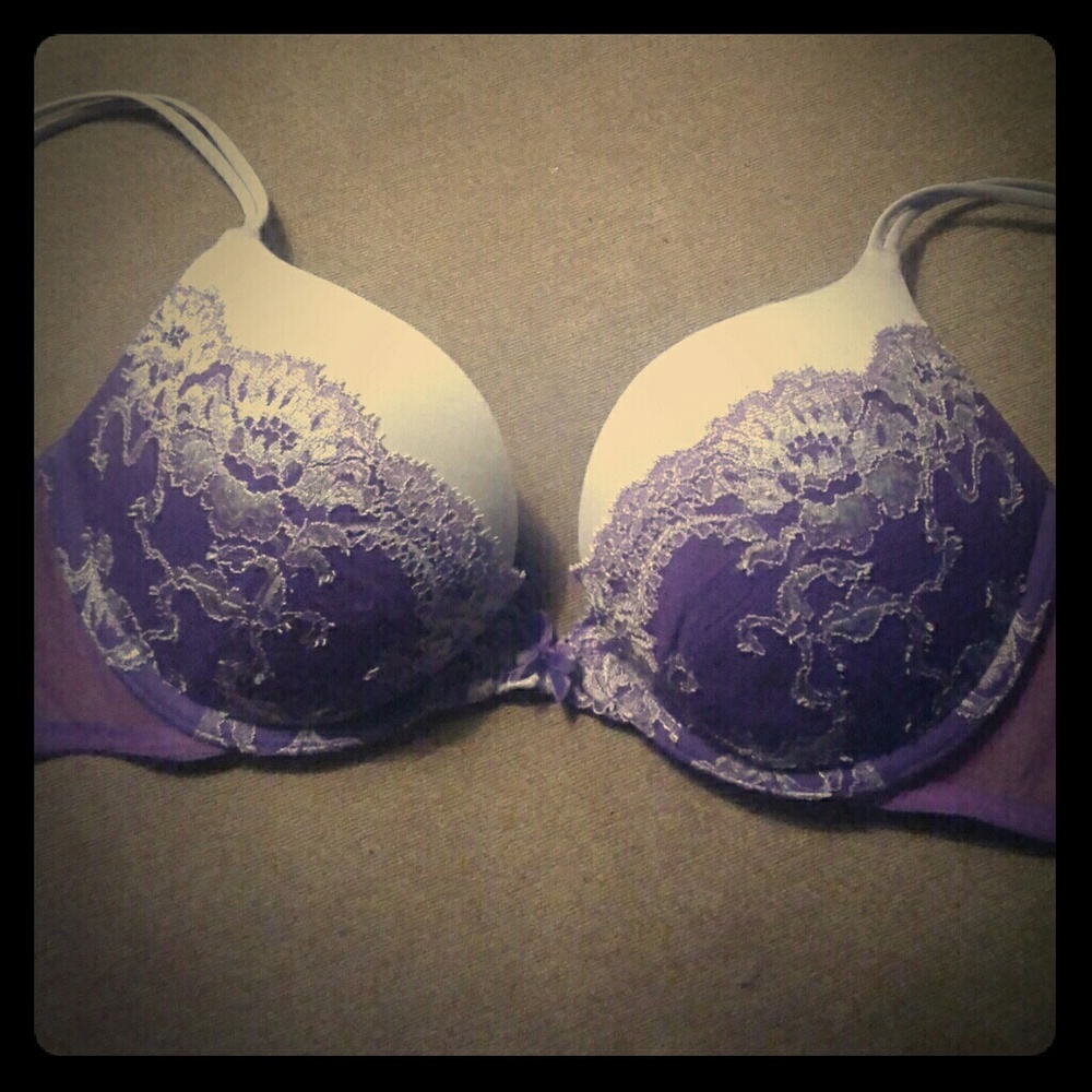 Popping Purple Underwire Pushup 34C bra